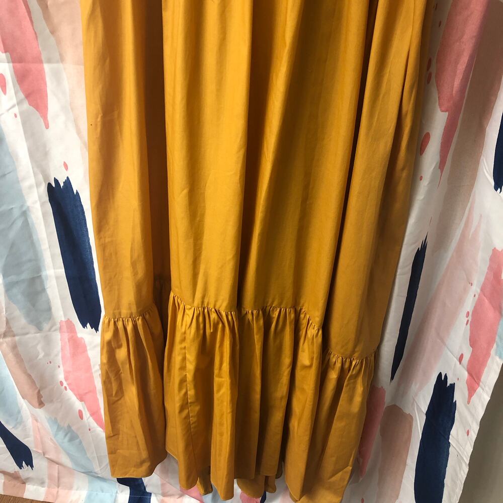 MISA Los Angeles Rosie Dress in Marigold Gold / Yellow Size Large - Picture 8 of 14
